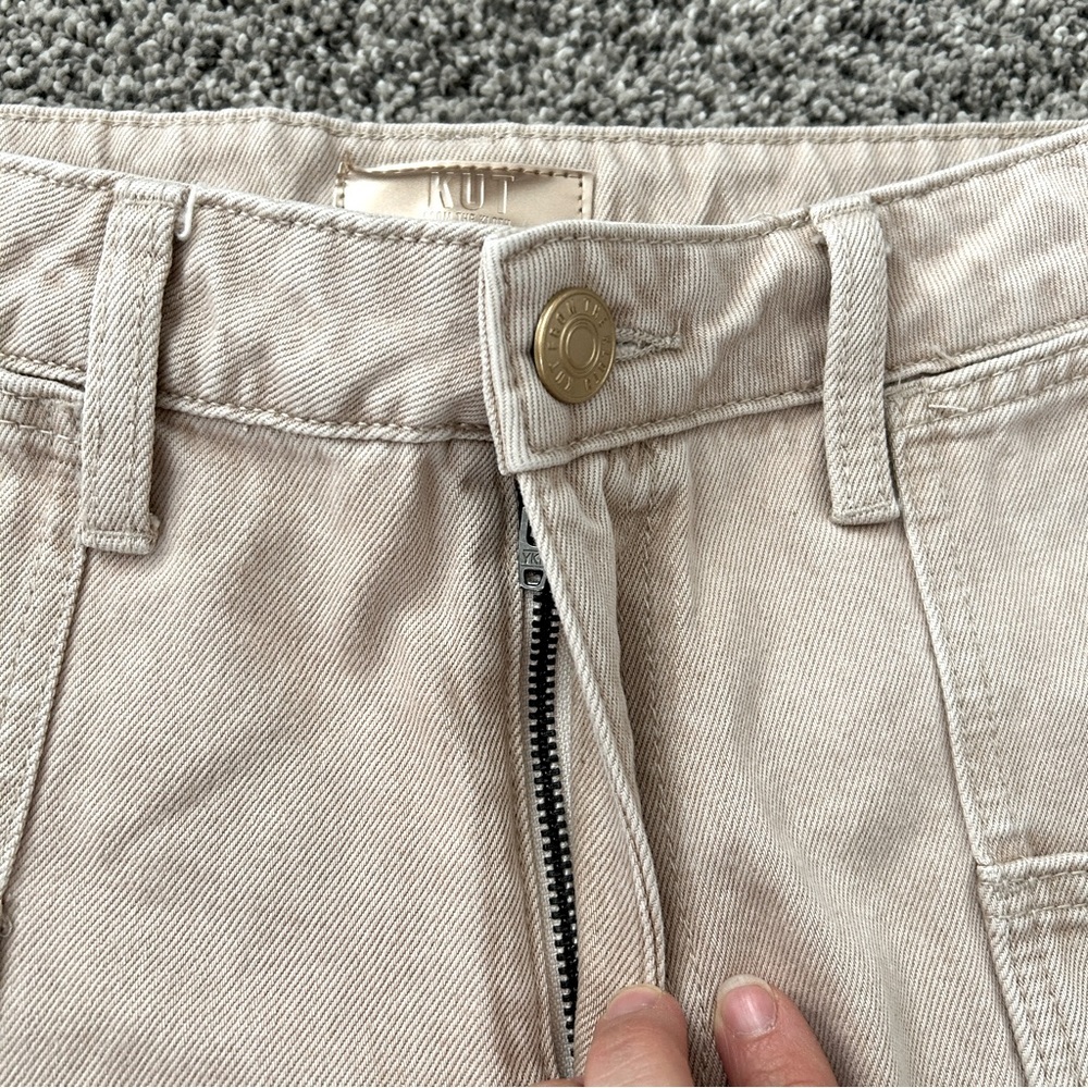 Kut from the Kloth Beige Utility Shorts - Picture 9 of 16